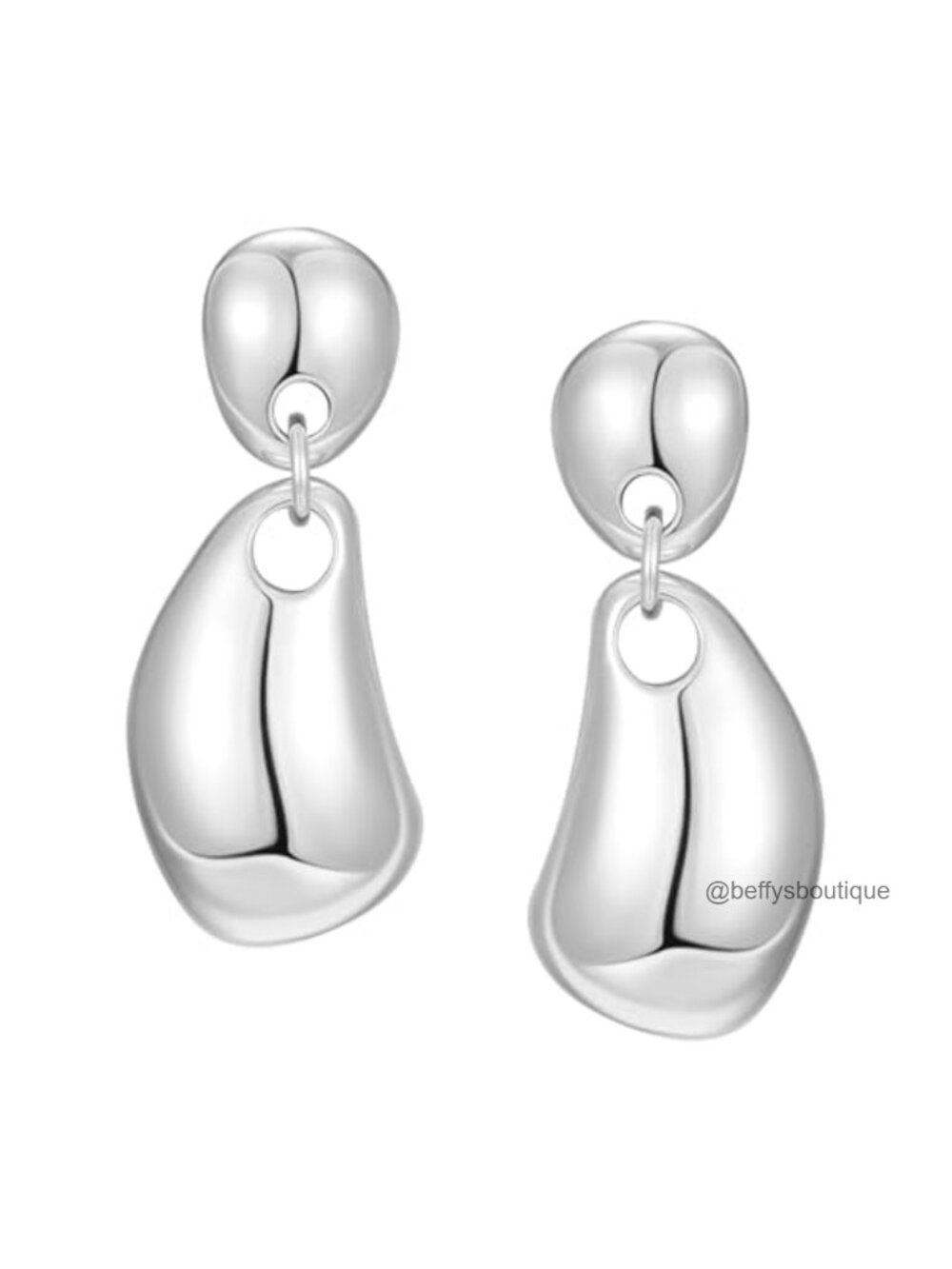 14K Gold Plated Drop Dangle Earrings 925 Sterling Silver Posts Hammered